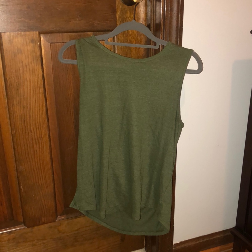 Green tank top